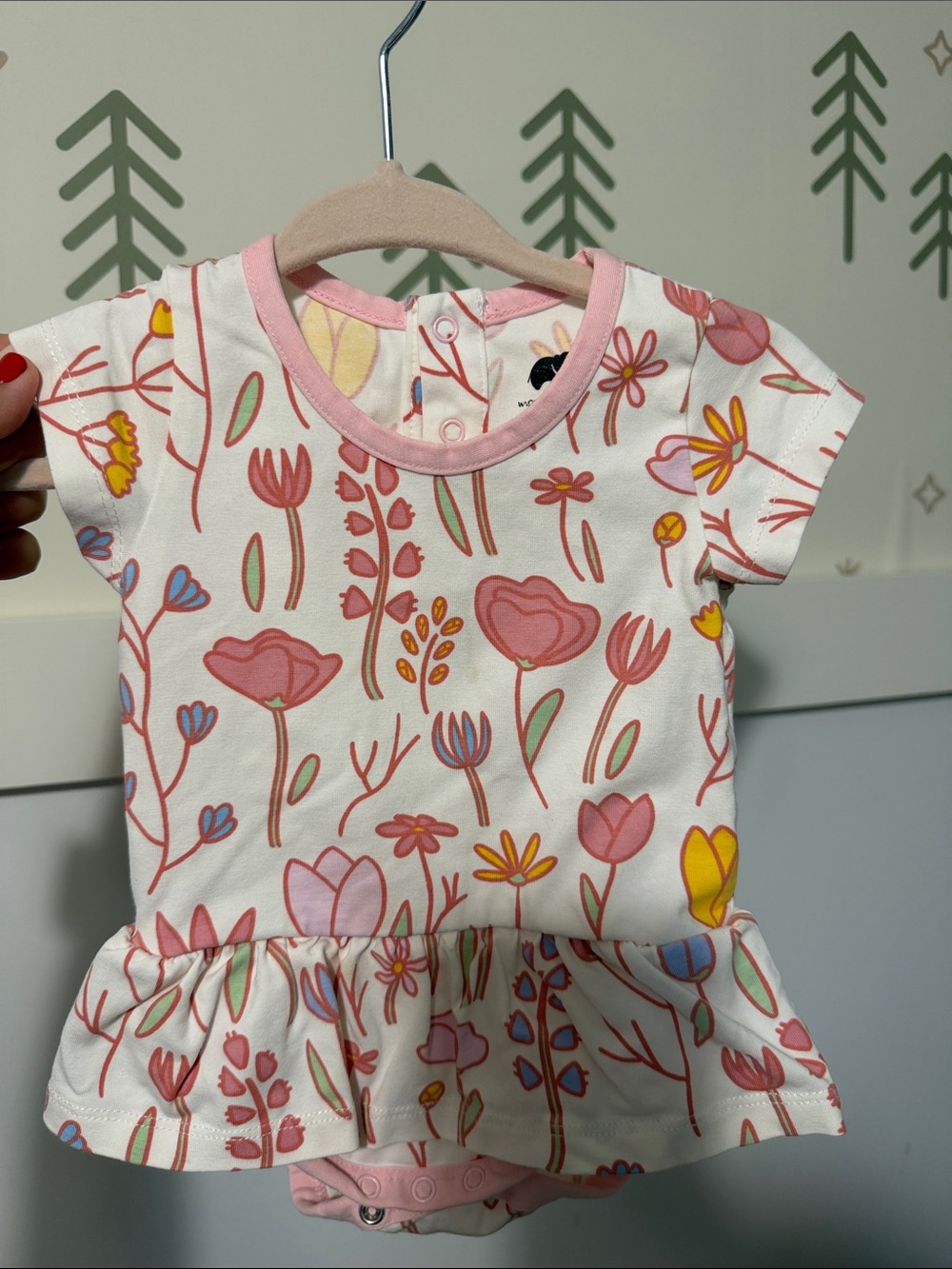Monica & Andy Organic cotton Peplum Onesie